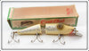 Vintage Creek Chub Silver Flash Jointed Snook Pikie In Box 6800 W SFL