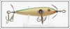 Vintage Pflueger White Blended Green Back Neverfail Minnow Lure