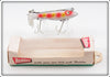 Vintage Heddon Strawberry Dowagiac Spook Lure In Box 9100 S