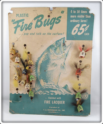 F. S. Burroughs Co. Fire Lacquer Fire Bugs Dealer Display