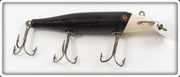 Vintage Creek Chub Black White Slant Head Pikie Lure 711