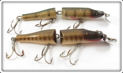 Creek Chub Perch & Pikie Scale Jointed Husky Pikie Lure Pair