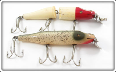 Creek Chub Red Head Jointed Husky Pikie & Silver Flash Husky Pikie Pair