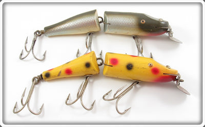 Creek Chub Silver Shiner & Yellow Spotted Jointed Husky Pikie Pair
