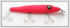 Vintage Creek Chub Fluorescent Red Plastic Pikie Lure 700 FR