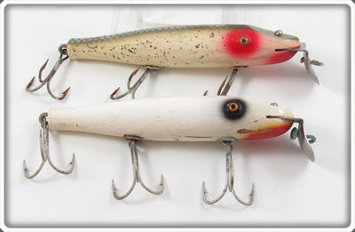 Creek Chub White Black Eye Shadow & Silver Flash Pikie With Surfster Lip Pair