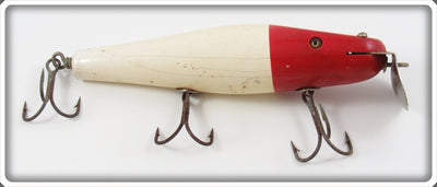 Vintage Creek Chub Red Head White Husky Surfster Lure 7302
