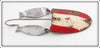 Vintage Lou Eppinger Red & White Dardevle Klinker Lure