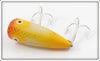 Heddon Silverfish Yellow Scale Chugger Jr In Box 9520 SFYS