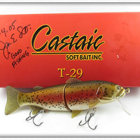 Castaic Soft Bait Inc Brown Rainbow Trout Lure In Box 