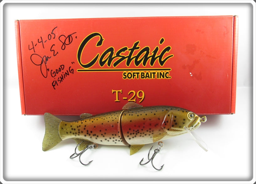 Castaic Soft Bait Inc Brown Rainbow Trout Lure In Box 