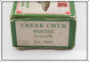 Creek Chub Yellow Beetle Empty End Label Box 3850