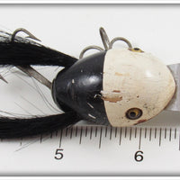 Creek Chub Black White Head Baby Dingbat 5211 Special