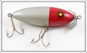 Vintage Paw Paw Silver Red Head Surface Minnow Lure