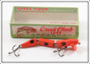 Vintage Creek Chub Orange Spotted Snark Eel Lure In Box 1330