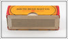 South Bend Chrome & Yellow Sun Spot Spoon In Box 525 CY