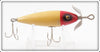 South Bend Best O Luck Red Head White Underwater Minnow