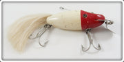 Vintage Creek Chub Red Head White Husky Dinger Lure 5702