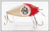 Vintage Uniline Mfg Co. White Red Head Spinno Minno Lure