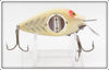Vintage Uniline Mfg Co. White Silver Ribs Spinno Minno Lure