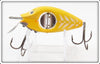 Uniline Mfg Co. Yellow White Ribs Spinno Minno