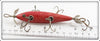 Heddon Solid Red 150 Five Hook Dowagiac Minnow