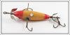 Heddon White With Red Head And Tail 100 Dowagiac Minnow