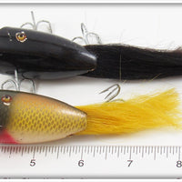 Creek Chub Solid Black & Golden Shiner Plunking Dinger Pair