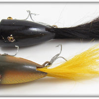 Creek Chub Solid Black & Golden Shiner Plunking Dinger Pair