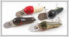Creek Chub Red Head, Perch, Black Sucker & Silver Flash Deepster Lot Of Four