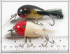 Creek Chub Perch & Red Head White Dingbat Pair
