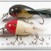 Creek Chub Perch & Red Head White Dingbat Pair