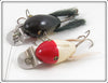 Creek Chub Perch & Red Head White Dingbat Pair