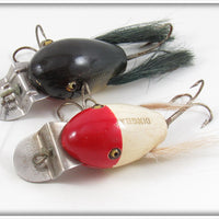 Creek Chub Perch & Red Head White Dingbat Pair