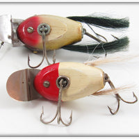 Creek Chub Perch & Red Head White Dingbat Pair