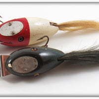Creek Chub Red Head White Dinger & Perch Midget Dinger Pair