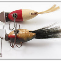Creek Chub Red Head White Dinger & Perch Midget Dinger Pair