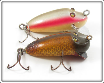Vintage Creek Chub Rainbow & Golden Shiner River Rustler Pair