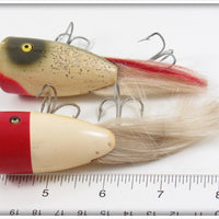 Creek Chub Silver Flash & Red Head White Plunking Dinger Pair