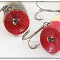 Creek Chub Silver Flash & Red Head White Plunking Dinger Pair