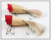 Creek Chub Silver Flash & Red Head White Plunking Dinger Pair