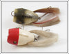 Creek Chub Red Head White & Silver Flash Surface Dingbat Pair