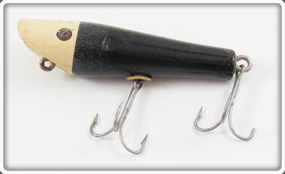 Creek Chub Black White Nite Glow Head Skipper Lure 4611 