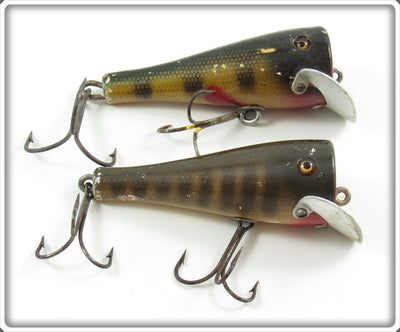 Vintage Creek Chub Perch & Pikie Scale Pop N Dunk Lure Pair