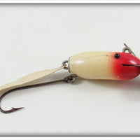 Vintage Creek Chub Red & White Polly Wiggle 1702
