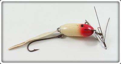 Vintage Creek Chub Red & White Polly Wiggle 1702