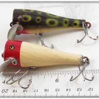 Creek Chub Frog & Red Head White Pop N Dunk Pair
