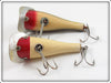 Creek Chub Frog & Red Head White Pop N Dunk Pair