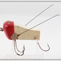 Vintage Creek Chub Red Head White Wee Dee Lure 4802