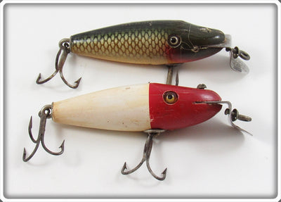 Vintage Creek Chub Red Head White & Chub River Scamp Pair
